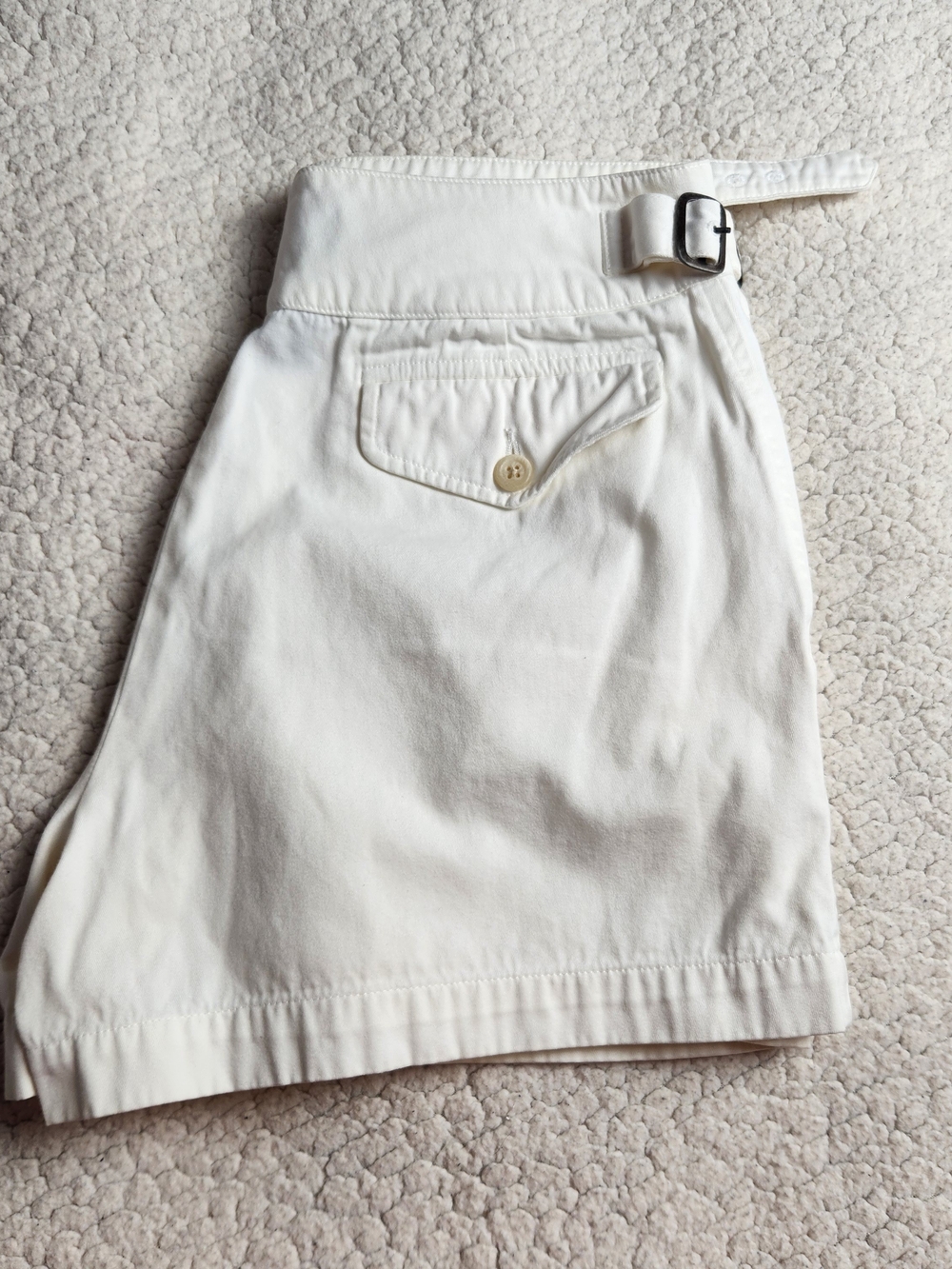 Ralph Lauren White Cotton Garment with Navy Label